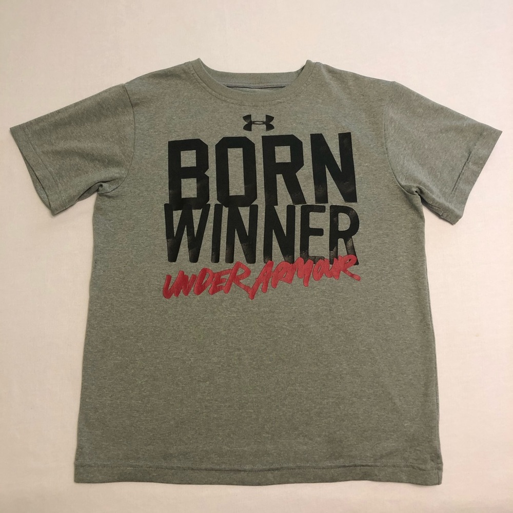 Under Armour Boys Graphic T Shirt - Born Winner